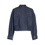 VILA Vila dam denimjacka VIADONNA Jacket Dark Blue Denim
