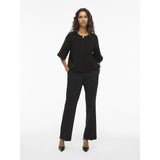 VILA Vila dam kofta top VISABBY Top Black Beauty