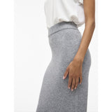 VILA Vila damkjol VIRIL Skirt Medium grey melange