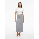 VILA Vila damkjol VIRIL Skirt Medium grey melange