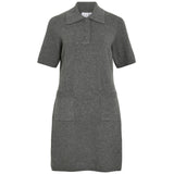 VILA Vila damklänning VILINA Dress Medium grey melange
