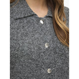 VILA Vila damstickad klänning VILAURI Knit Medium grey melange