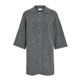 VILA Vila damstickad klänning VILAURI Knit Medium grey melange