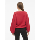 VILA Vila damstickad tröja VISTELLA Knit Hibiscus