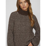 VILA Vila dam stickat VILORY Knit Coffee Bean