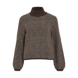 VILA Vila dam stickat VILORY Knit Coffee Bean