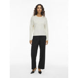 VILA Vila damstickning VISIQUIN Restudsalg White