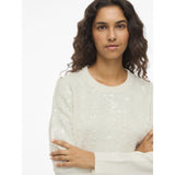 VILA Vila damstickning VISIQUIN Restudsalg White