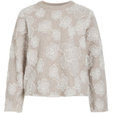 VILA VlLA damstickad tröja VIHAYDEN Knit Natural MELANGE