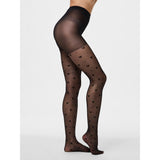 PIECES pieces damstrumpbyxor PCNIA Pantihoes BLACK HEART