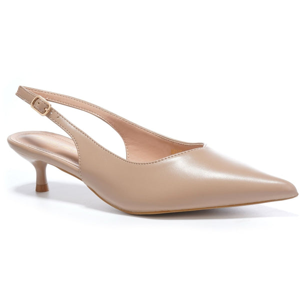 SHOES Abigail Dam Sling Tillbaka klackskor M105 Shoes Apricot