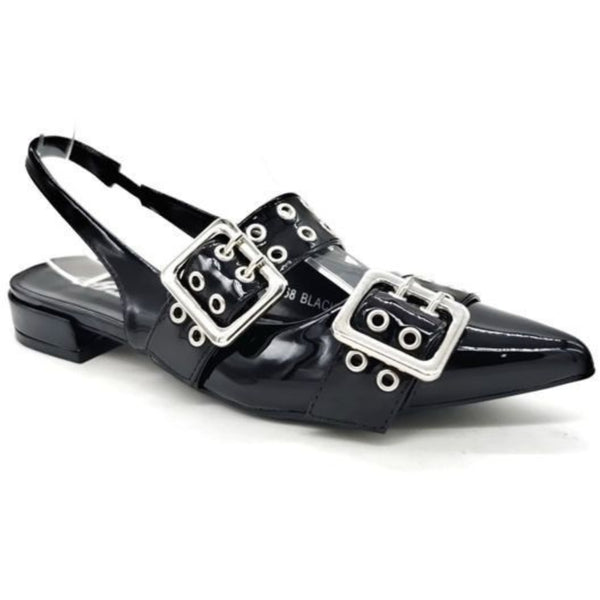 SHOES Adele Dam Sling Tillbaka Ballerinaskor BO-268 Shoes Black