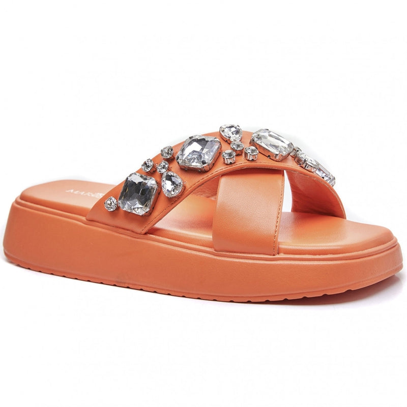 SHOES Adelina dam sandal 2367 Restudsalg Orange