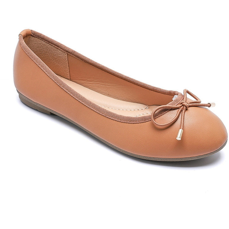 SHOES Alli dam ballerinasko VG256 Shoes Camel