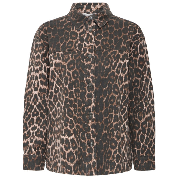 b.young B.YOUNG DAMKJOL BYKENNA Shirt Denim Leopard Mix