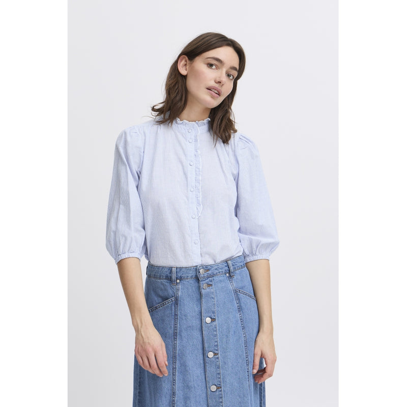 b.young B.YOUNG DAM BLUS BYIMOGEN Blouse Silver Lake Blue Mix