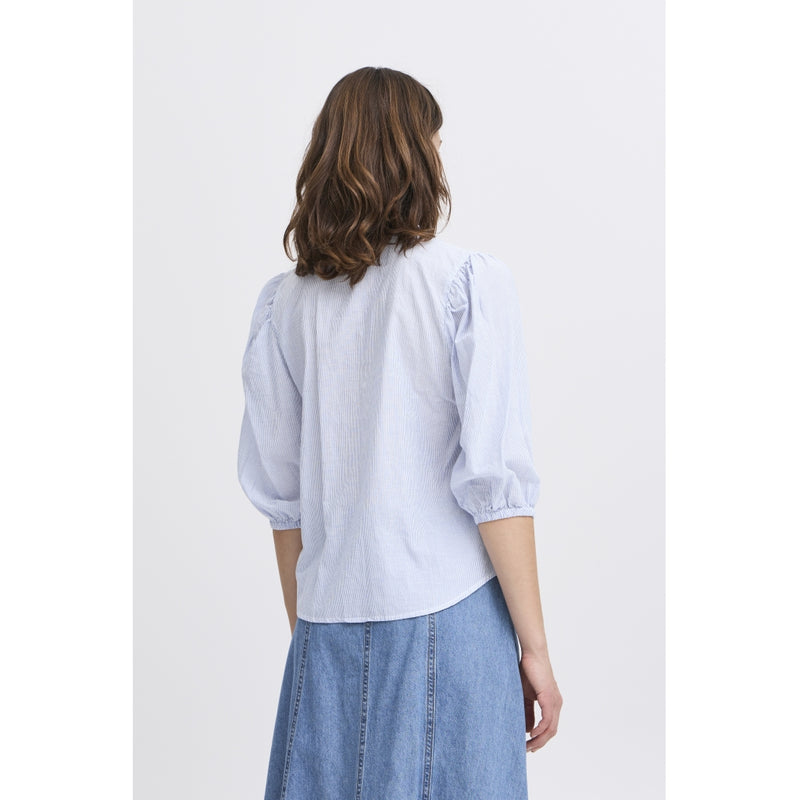 b.young B.YOUNG DAM BLUS BYIMOGEN Blouse Silver Lake Blue Mix