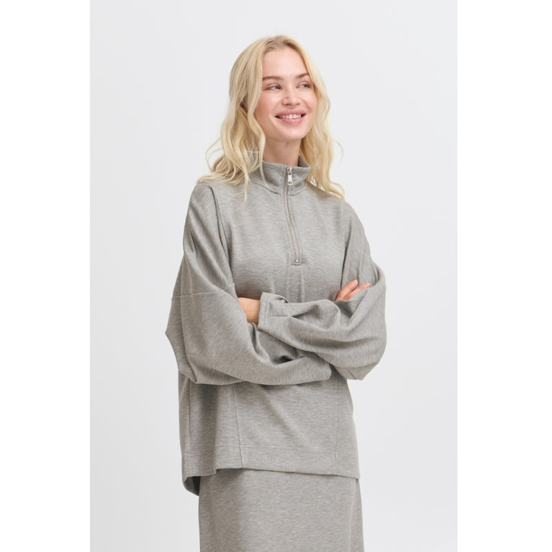 b.young B.YOUNG DAM SWEATSHIRT BYPUSTI Sweatshirt Mid Grey Melange