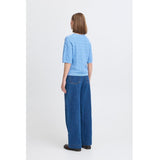 b.young B.YOUNG Damstickad BYMMORLA Knit Della Robbia Blue Melange
