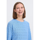 b.young B.YOUNG Damstickad BYMMORLA Knit Della Robbia Blue Melange