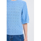 b.young B.YOUNG Damstickad BYMMORLA Knit Della Robbia Blue Melange