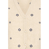 b.young B.YOUNG Damväst BYNADIKA Vest OYSTER GRAY GEOMETRIC EMB