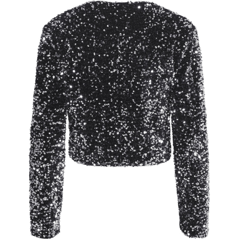 b.young B.YOUNG dam blus BYPAILLET Blouse Silver Sequin Mix