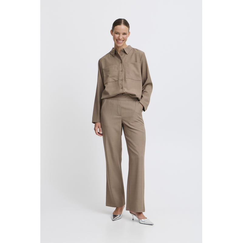 b.young B.YOUNG dam byxorBYMMIDDE Pant Walnut Melange