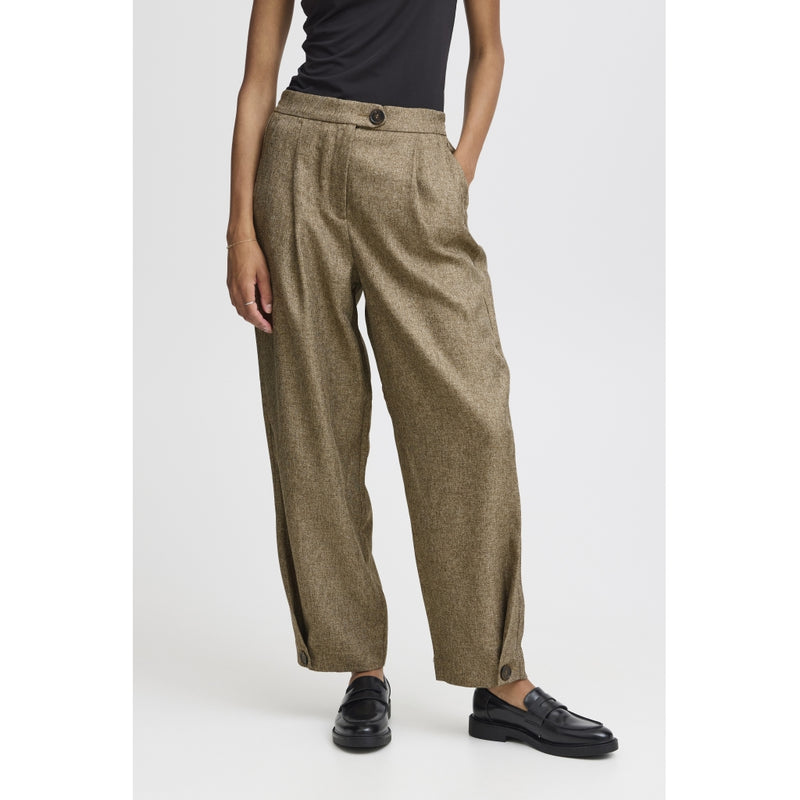 b.young B.YOUNG dam byxor BYESTNIO Pant Military Olive Melange