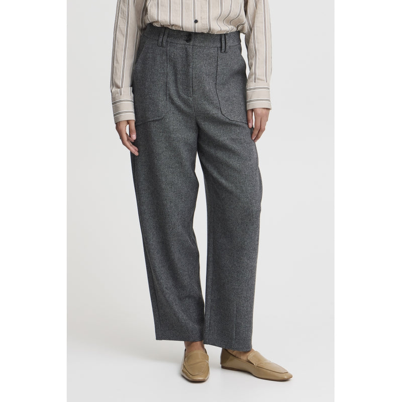 b.young B.YOUNG dam byxor BYETONA Pant Mid Grey Melange