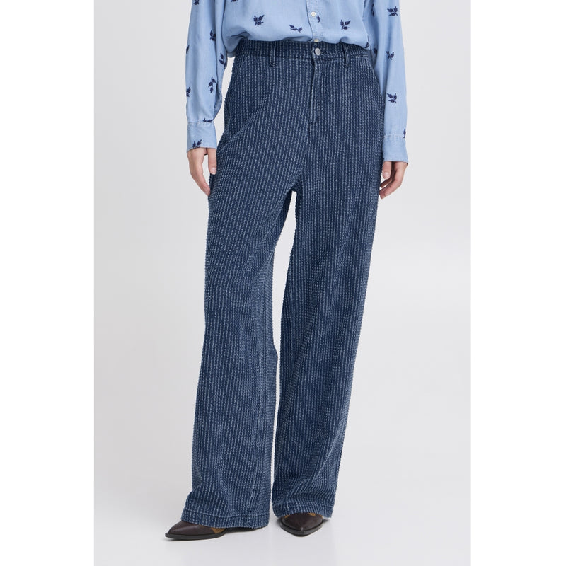 b.young B.YOUNG dam byxor BYKANILLA Pant Mid Blue Denim