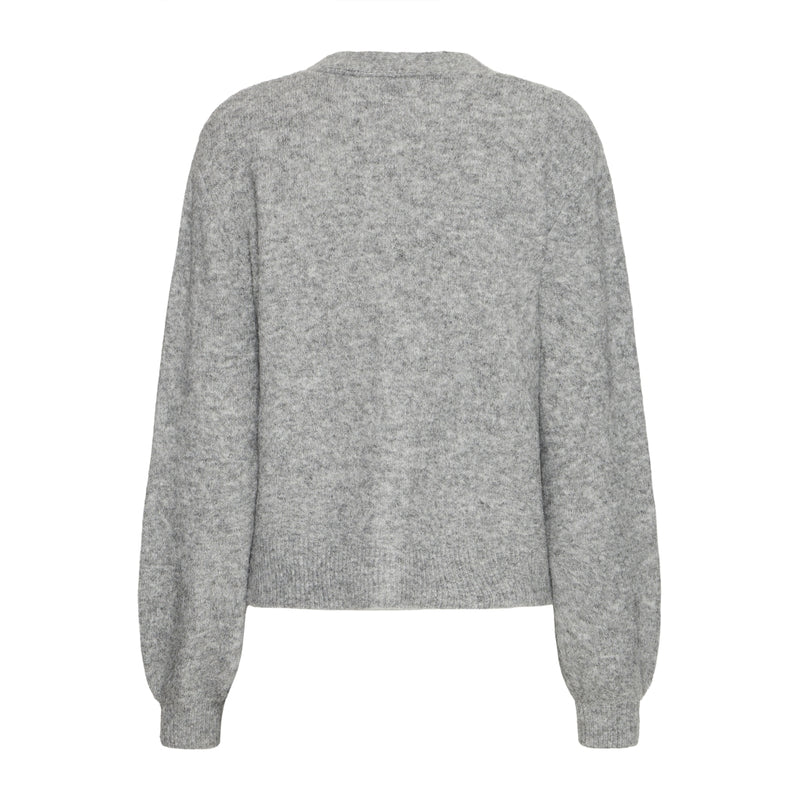 b.young B.YOUNG dam cardigan BXOMEA Cardigan Mid Grey Melange