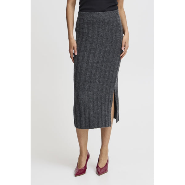 b.young B.YOUNG dam kjol BYMARIANNE Skirt Dark grey melange