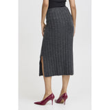 b.young B.YOUNG dam kjol BYMARIANNE Skirt Dark grey melange