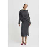 b.young B.YOUNG dam kjol BYMARIANNE Skirt Dark grey melange