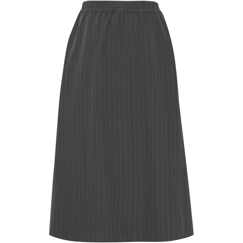 b.young B.YOUNG dam kjol BYMIDDE Skirt Dark Grey Mel. Pinstripe Mix