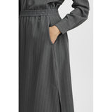 b.young B.YOUNG dam kjol BYMIDDE Skirt Dark Grey Mel. Pinstripe Mix