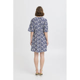 b.young B.YOUNG dam klänning BYIBINE Dress Medieval Blue Ditsy Mix