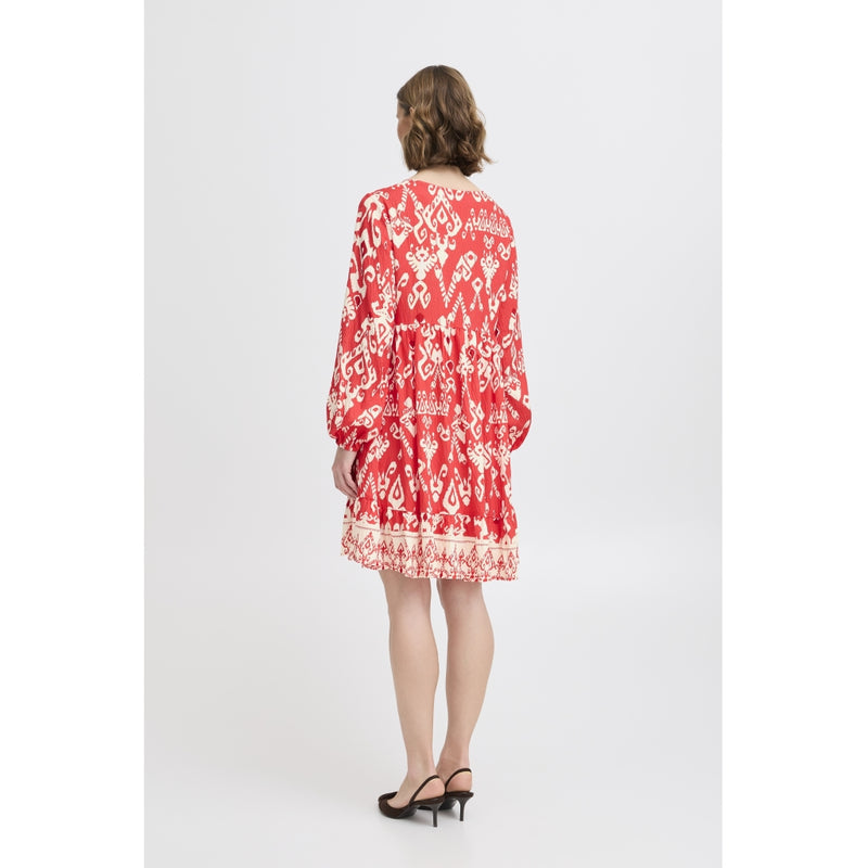 b.young B.YOUNG dam klänning BYJASMINA Dress Flame Scarlett Eth Mix