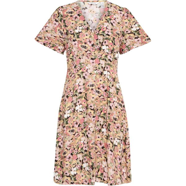 b.young B.YOUNG dam klänning BYMMJOELLA Dress Coral Blush Flower