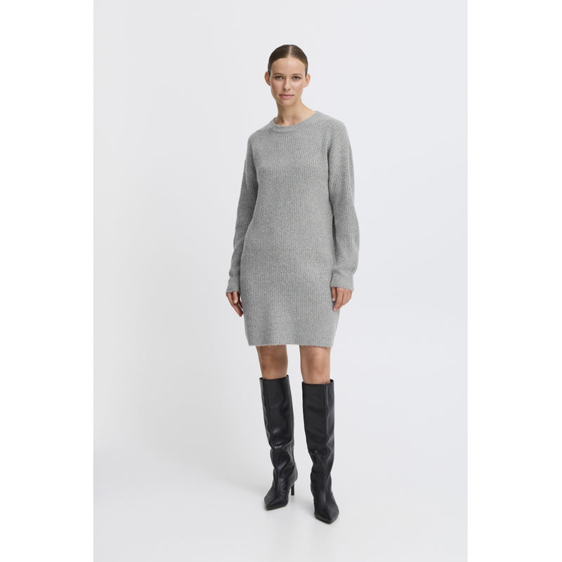 b.young B.YOUNG dam klänning BYONEMA Dress Mid Grey Melange