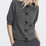 b.young B.YOUNG dam kofta BYOMEA Cardigan Dark grey melange