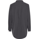 b.young B.YOUNG dam skjorta BYMMIDDE Shirt Dark Grey Mel. Pinstripe Mix