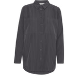 b.young B.YOUNG dam skjorta BYMMIDDE Shirt Dark Grey Mel. Pinstripe Mix