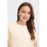 b.young B.YOUNG dam slipover BYOMEA T-shirt Birch Melange