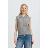b.young B.YOUNG dam slipover BYOMEA Vest Mid Grey Melange
