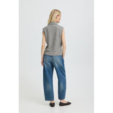 b.young B.YOUNG dam slipover BYOMEA Vest Mid Grey Melange