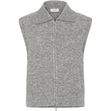 b.young B.YOUNG dam slipover BYOMEA Vest Mid Grey Melange