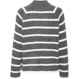 b.young B.YOUNG dam stickad BYMARIANNE Knit Dark Grey Melange Mix