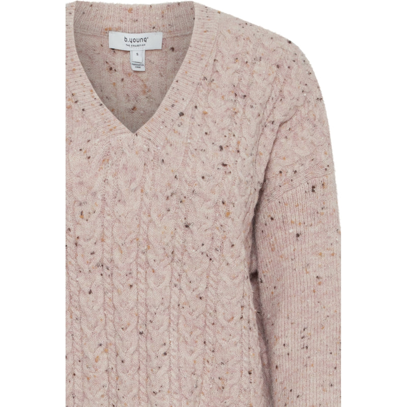 b.young B.YOUNG dam stickad BYNATA Knit Pale Mauve Melange